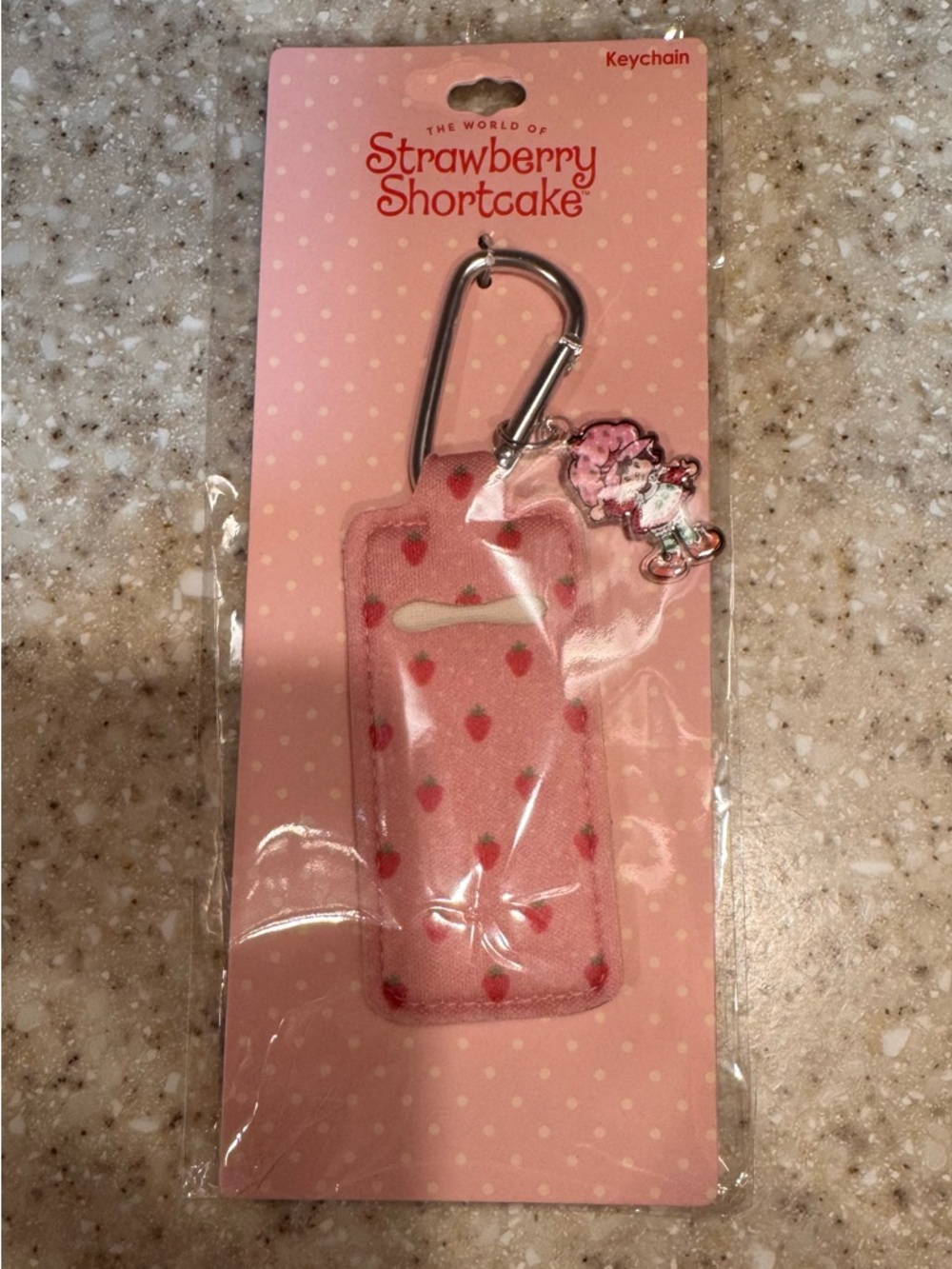 Strawberry Shortcake Pink Heart Keychain & Cream Coin Pouch Set - Picture 3 of 3